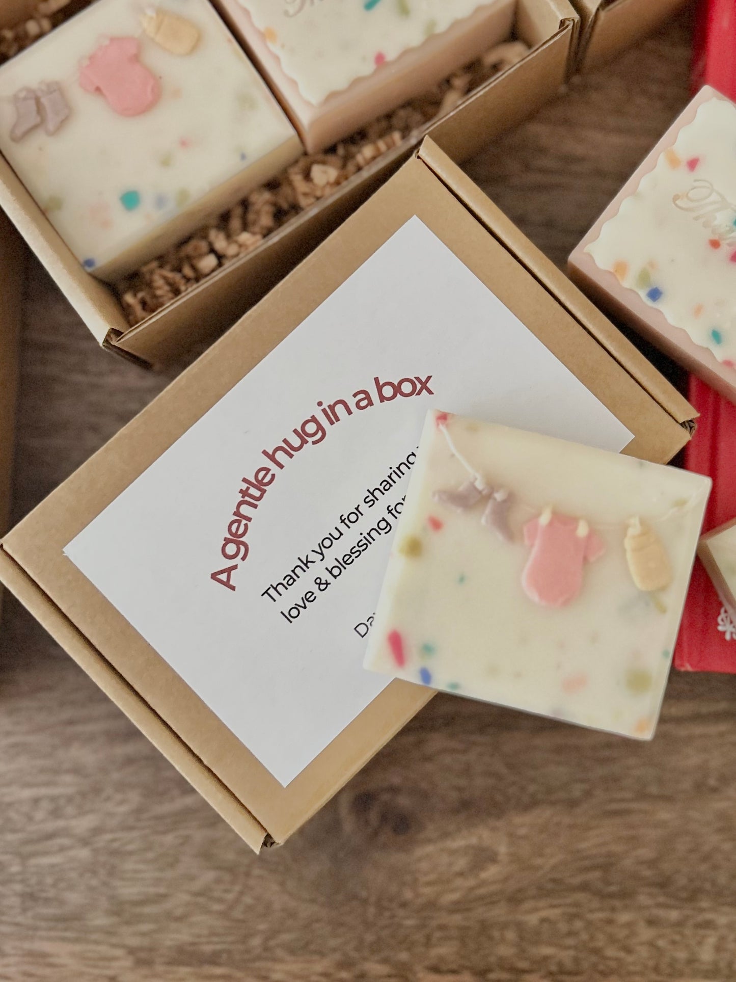 Custom order favors soap