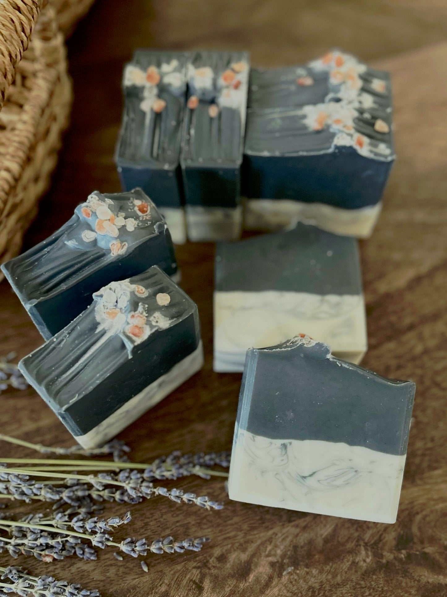 Midnight marble soap - Charcoal detox bar