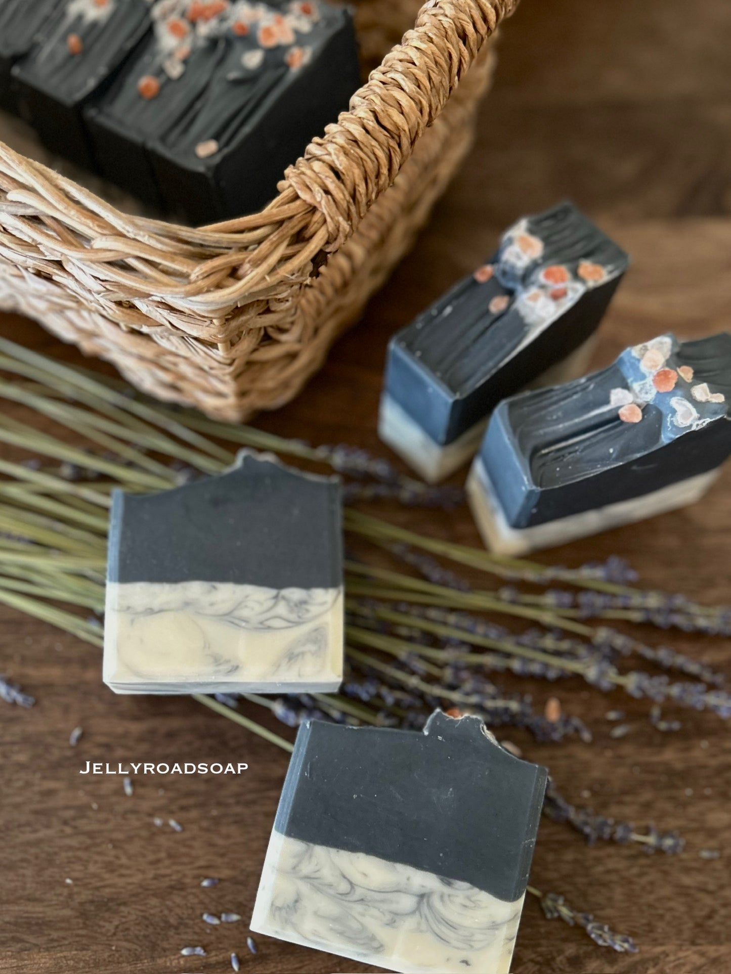Midnight marble soap - Charcoal detox bar