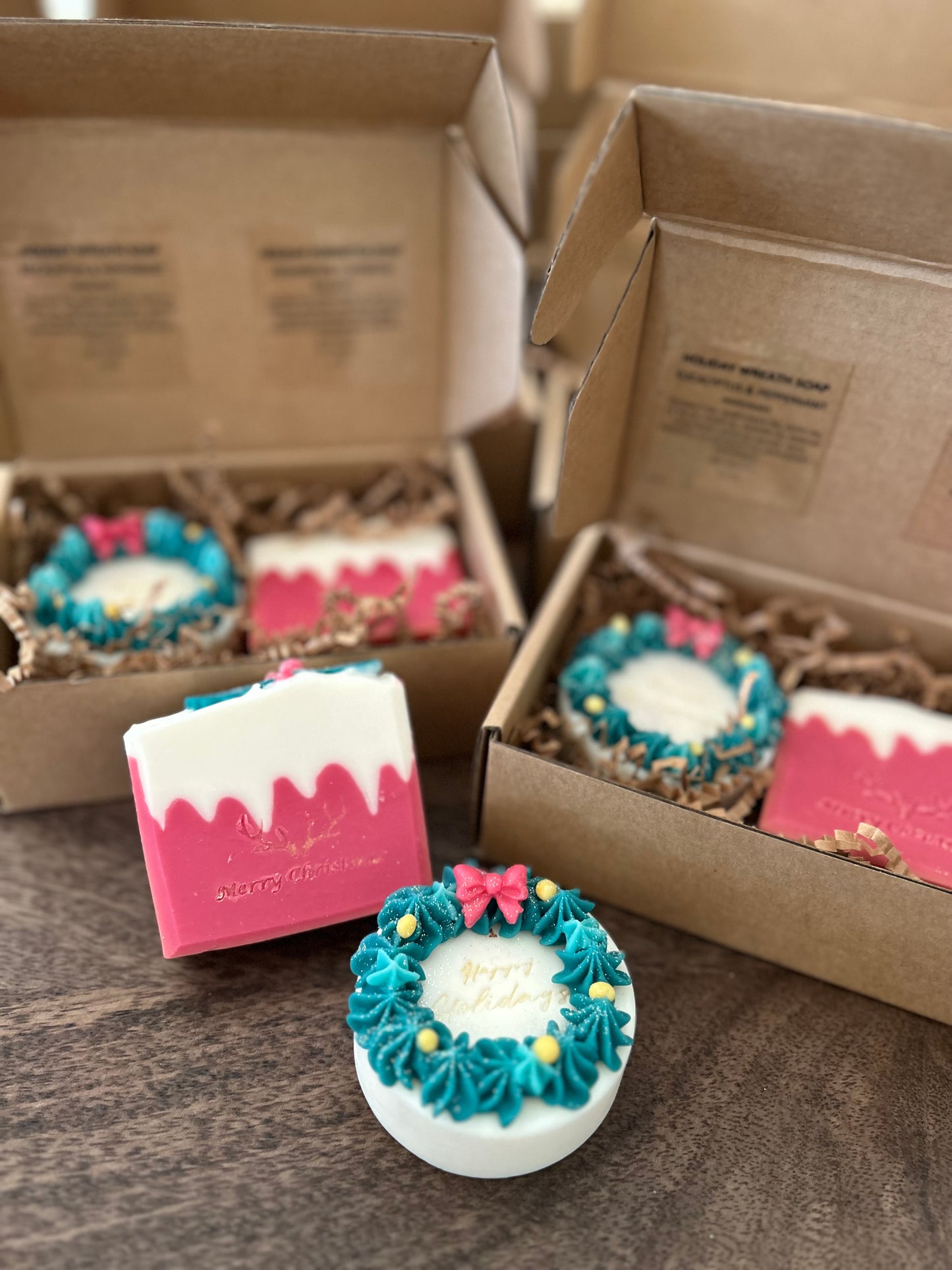 Custom order - Holiday soap gift box