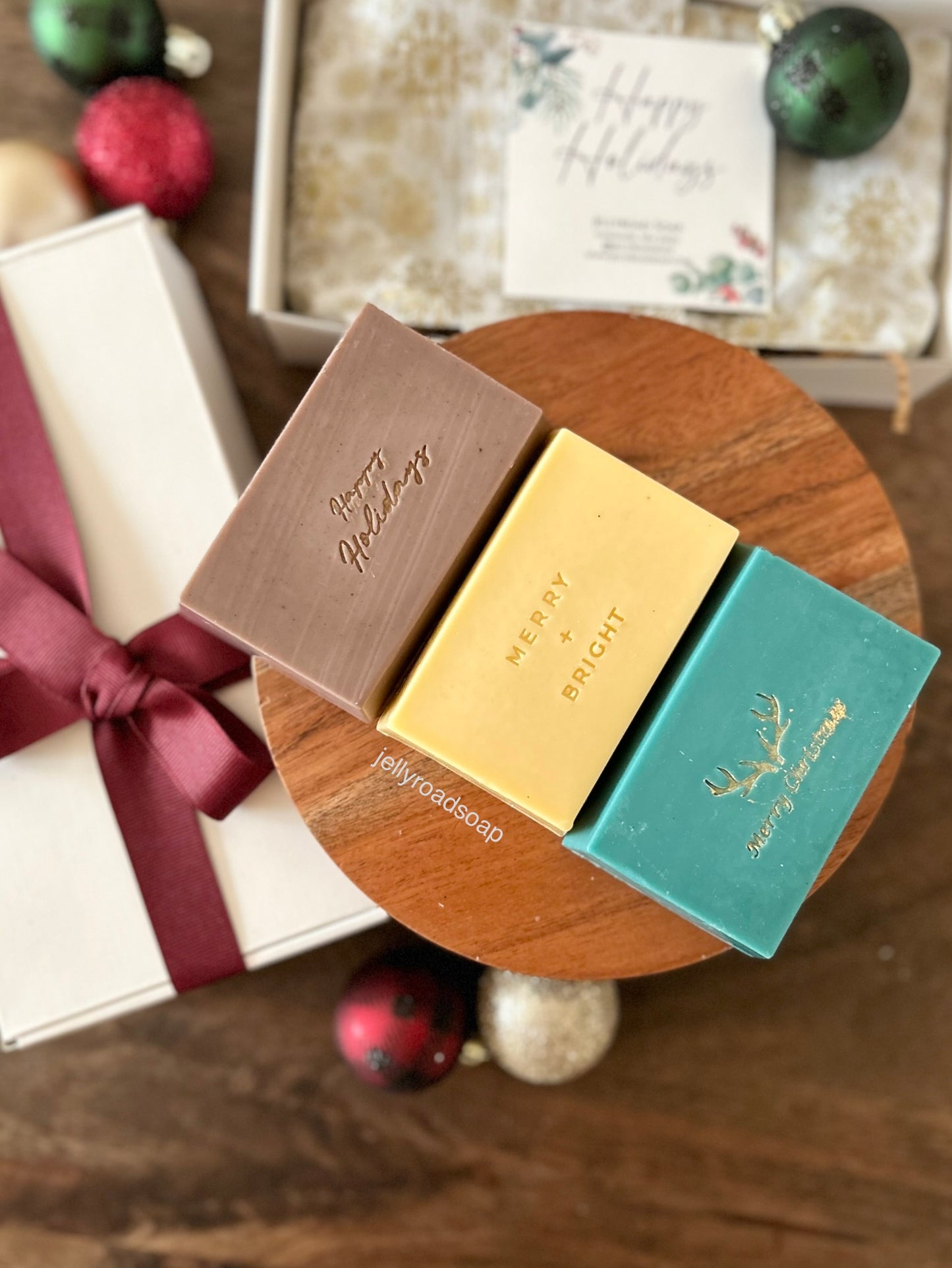 Holiday chocolate gift box soap