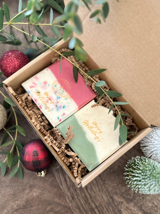 Suds of joy Holiday soap gift box